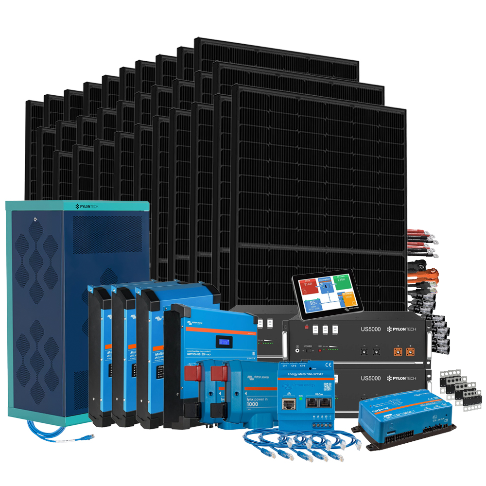 Offgridtec HomePremium M UPS Système solaire 12900Wp US5000 19,2kWh triphasé avec compteur électrique