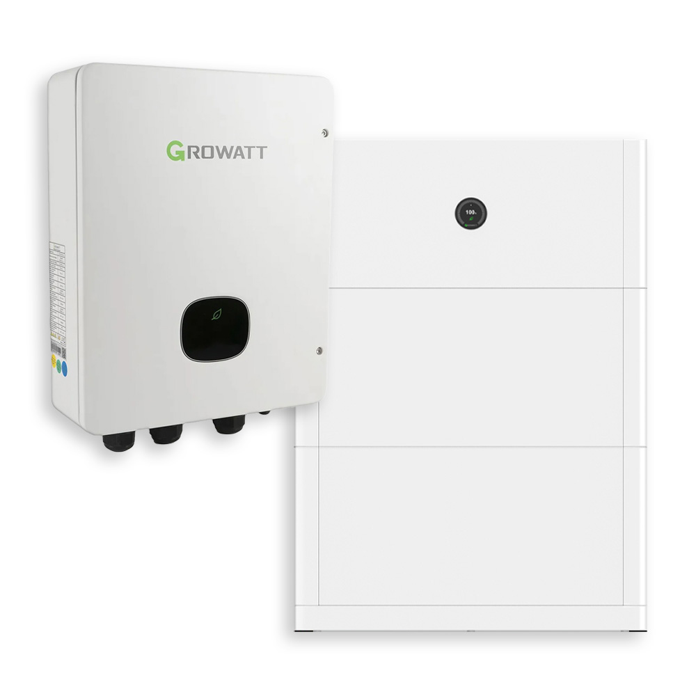 Growatt apx 10kWh battery system with back-up box and bms p2 for mod-xh BP inverters