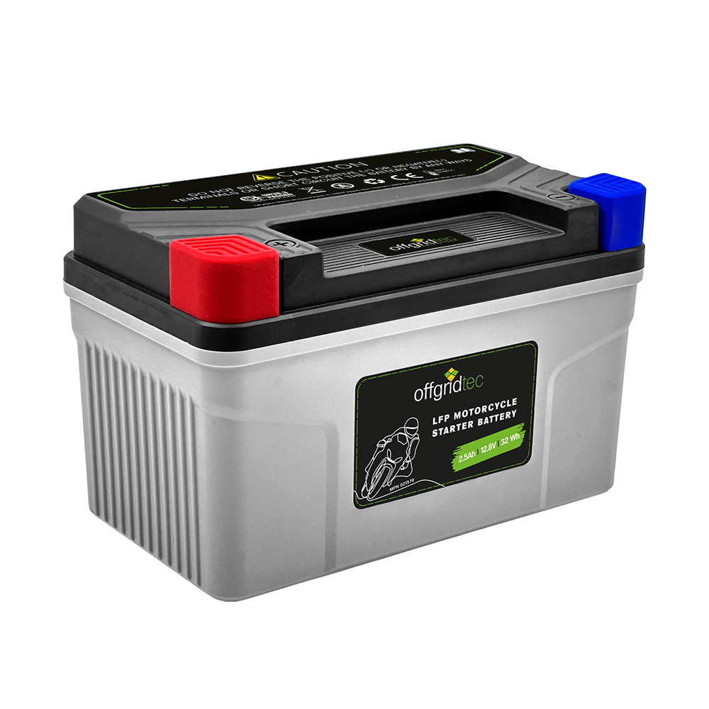 Offgridtec LFP starter battery 2.5Ah 12.8V for motorcycle