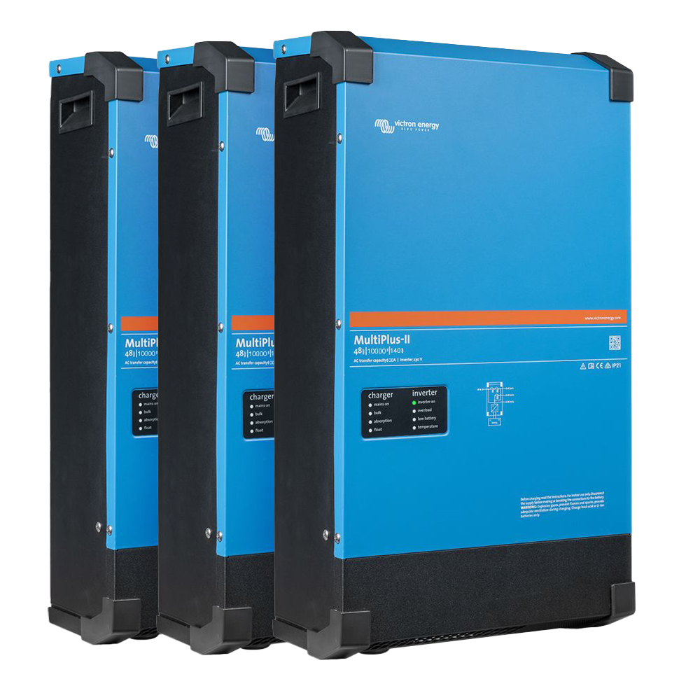 Offgridtec Kit de sauvegarde 28,8kWh Batterie Pylontech LiFePO4 - Victron MultiPlus II 48/10000 Onduleur 3 phases
