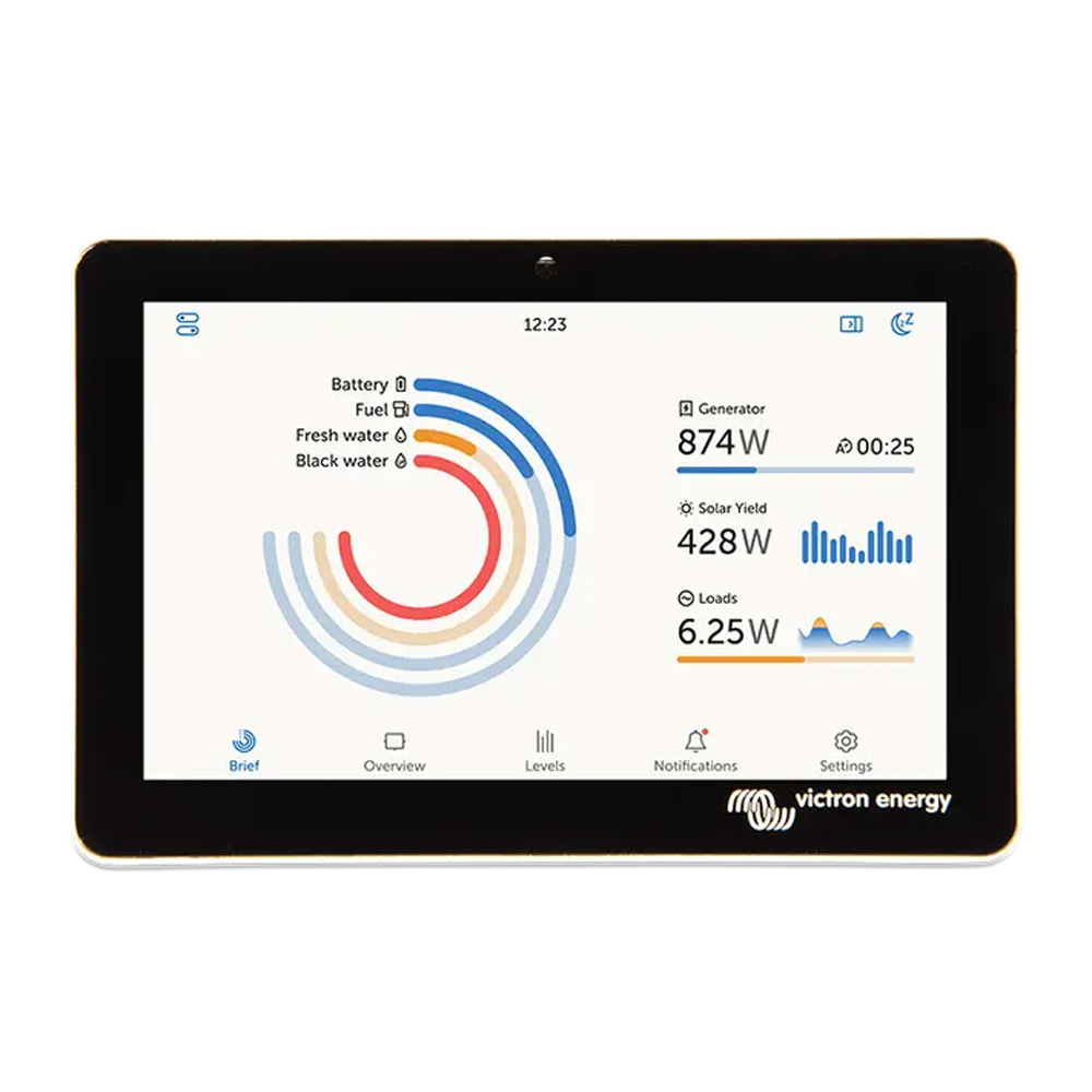 Frontansicht: aktives GX Touch 70 Flush Display