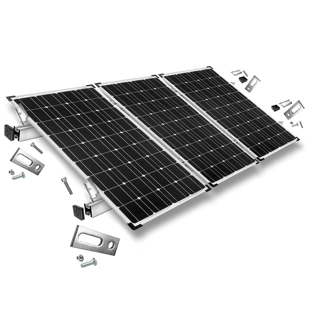 Mounting kit with hanger bolts for pitched roof mounting of solar panels 30mm - 35mm frame height