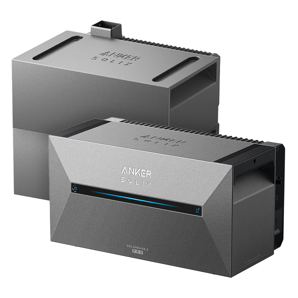 Anker SOLIX 2 E1600 PRO All-in-One Speichersystem & Erweiterungsbatterie + wahlweise mit smarten Stromzähler