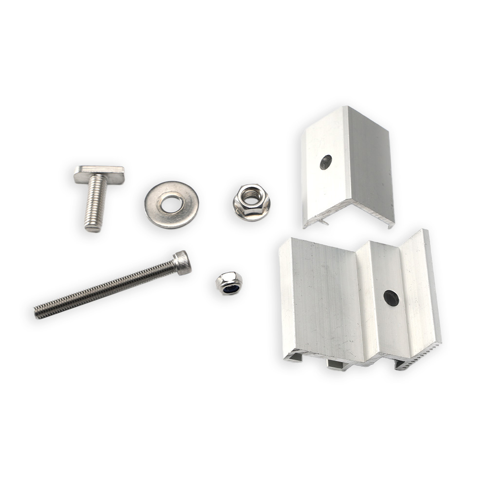 Offgridtec Pince de fixation argentée pour micro-onduleur module solaire 28-50mm