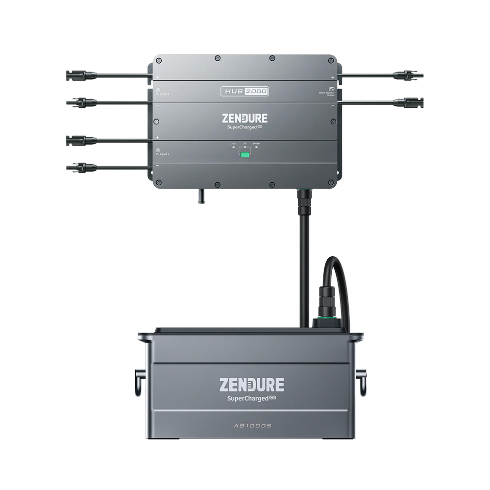 Zendure SolarFlow Set 960Wh Smart pv Hub 2000 with 1x ab1000S expansion battery