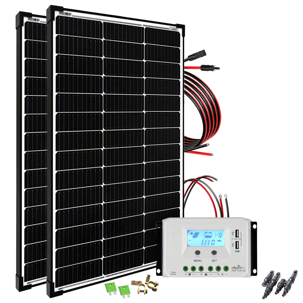 Offgridtec® basicPremium-L 200w SolaraSystème complet 12v/24v