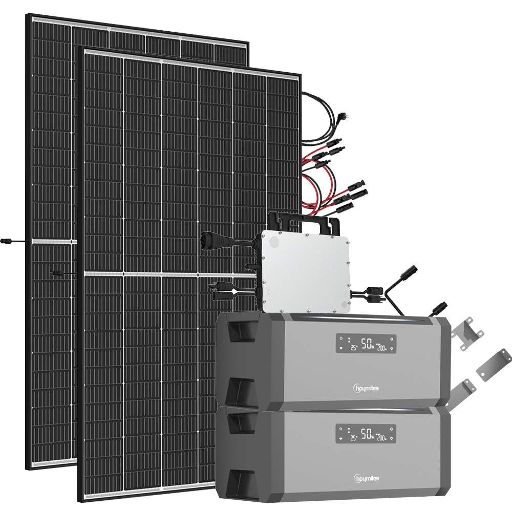 Offgridtec 3.84 kWh storage system 900 W double-glass solar modules incl. HMS-800W-2T inverter 1-phase