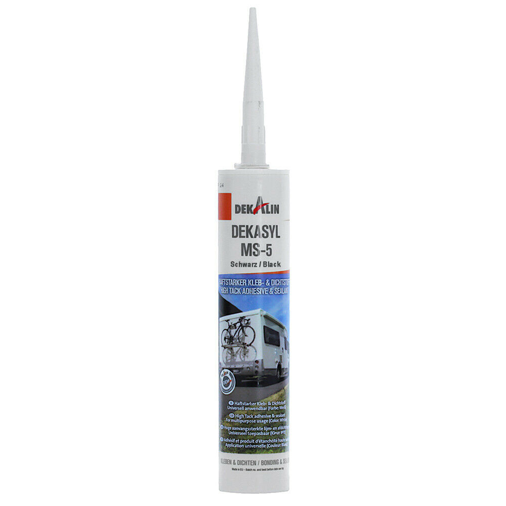 Adhesive set Dekalin 6270034 DEKAsyl MS-5 black 290 ml strong adhesive / Dekavator / wool swab / cleaning cloth