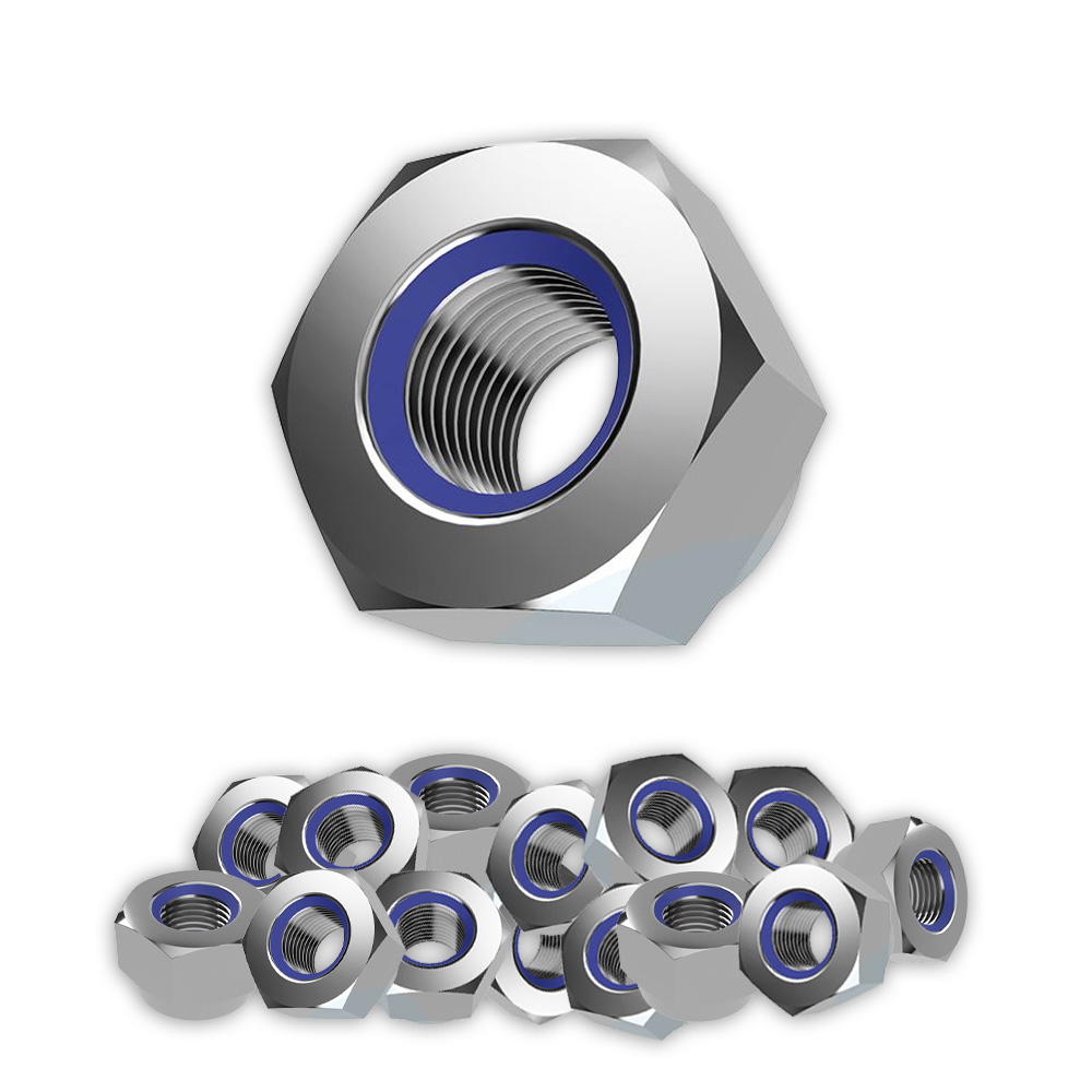 Self-locking nuts M3 stainless steel V2A 304 DIN 985 25 pcs.