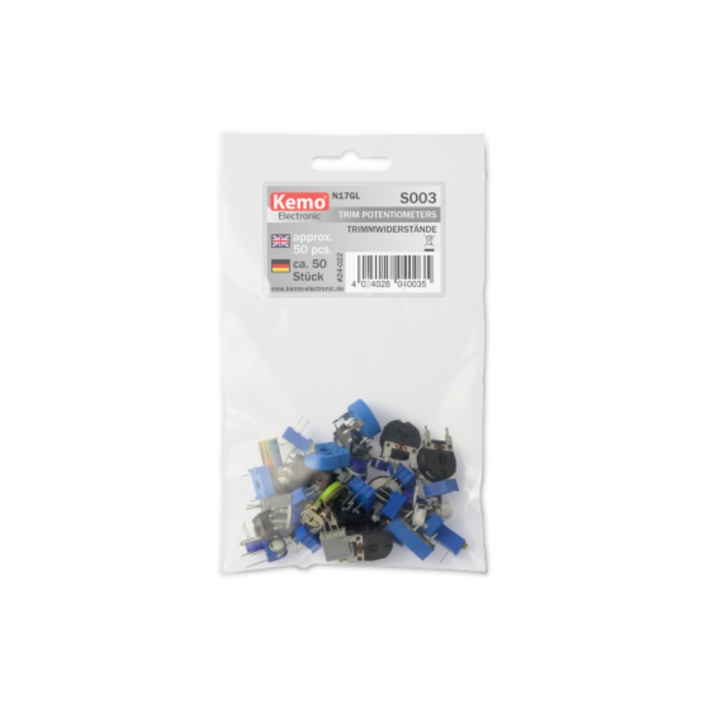 Kemo trimming resistors, approx. 50 pieces, S003