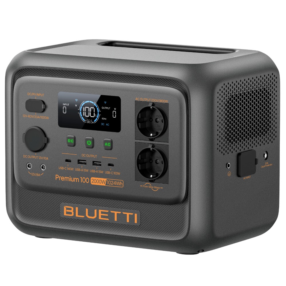 Bluetti Premium 100 V2 Mobile Power Station 1024Wh 2000W