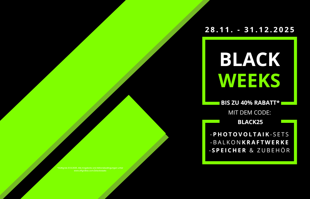 Startseitenbanner zur Black Week 2025 28.11. bis 31.12.2025