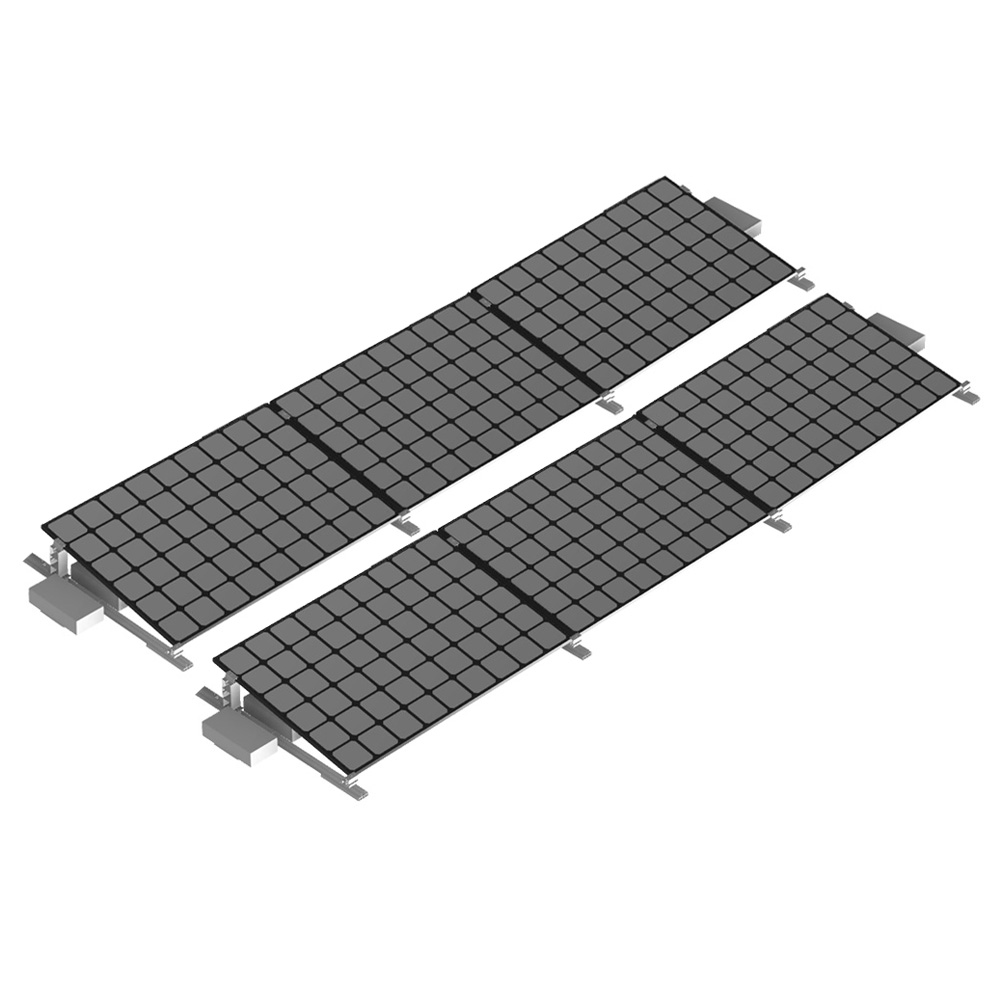 Offgridtec Flachdach Befestigungsset Ballast Montagekit Reihe 6 Module