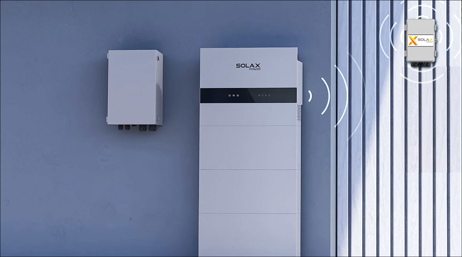 SolaX Power Stromspeicher mit Batterie, Wechselrichter und Smart-Meter-Modul für Solarstrom