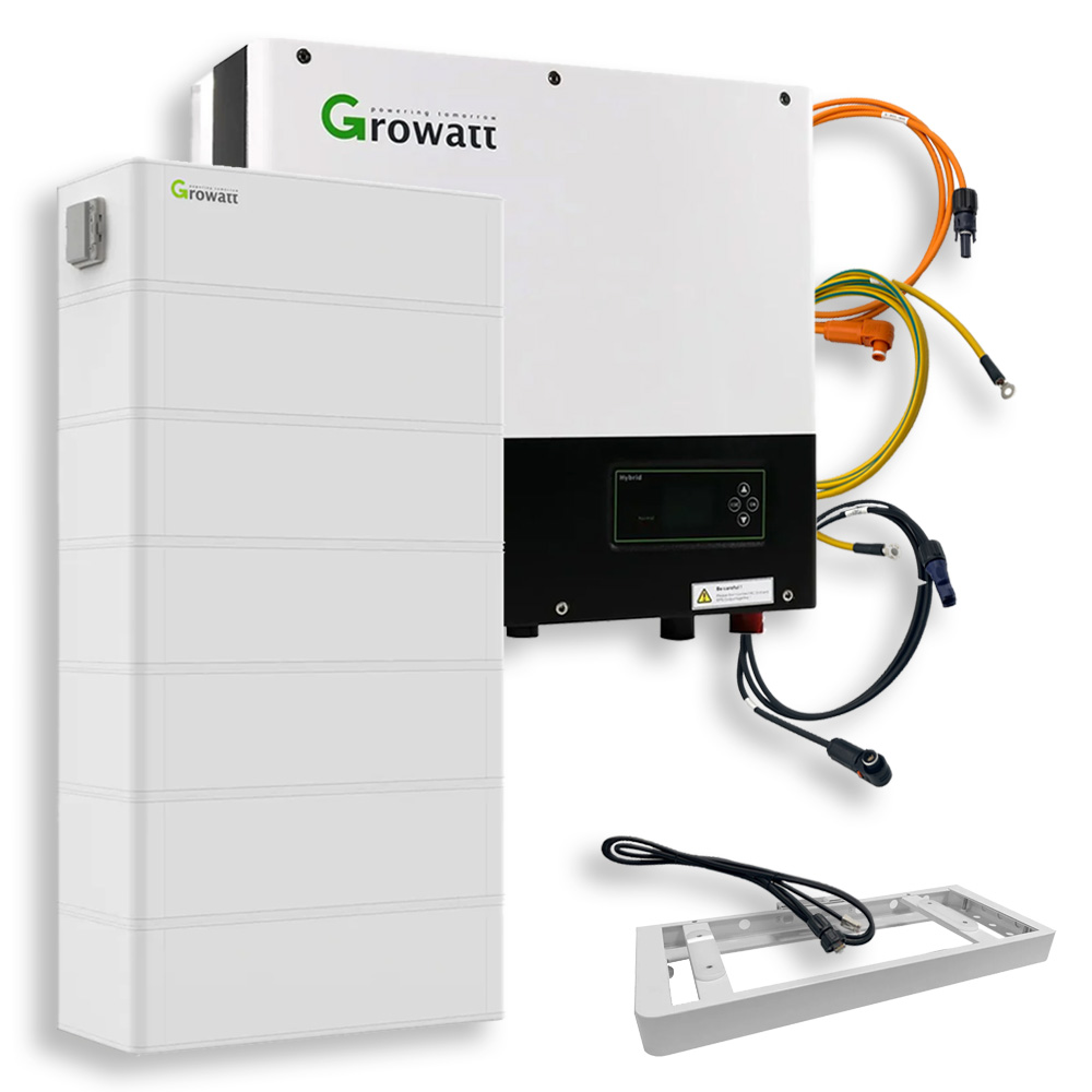 Growatt Retrofit Kit 15.36kWh ARK SPH 6000TL3 BH-UP Hybrid Inverter LiFePO4 Storage