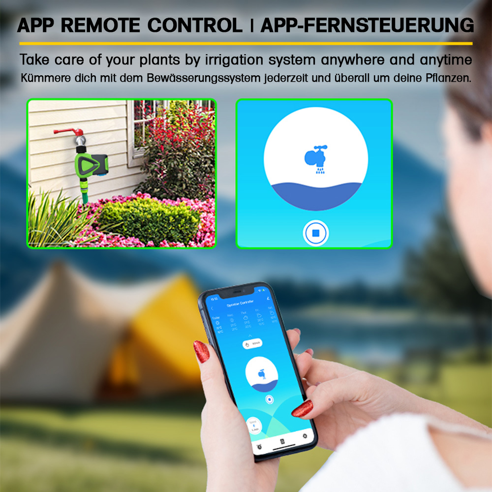 Offgridtec Smart WiFi Garden Watering Timer – Tuya Smart Life, App Control