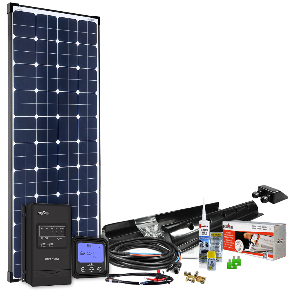 140W 12V MPPT Caravan Complete Set with EBL-Option 