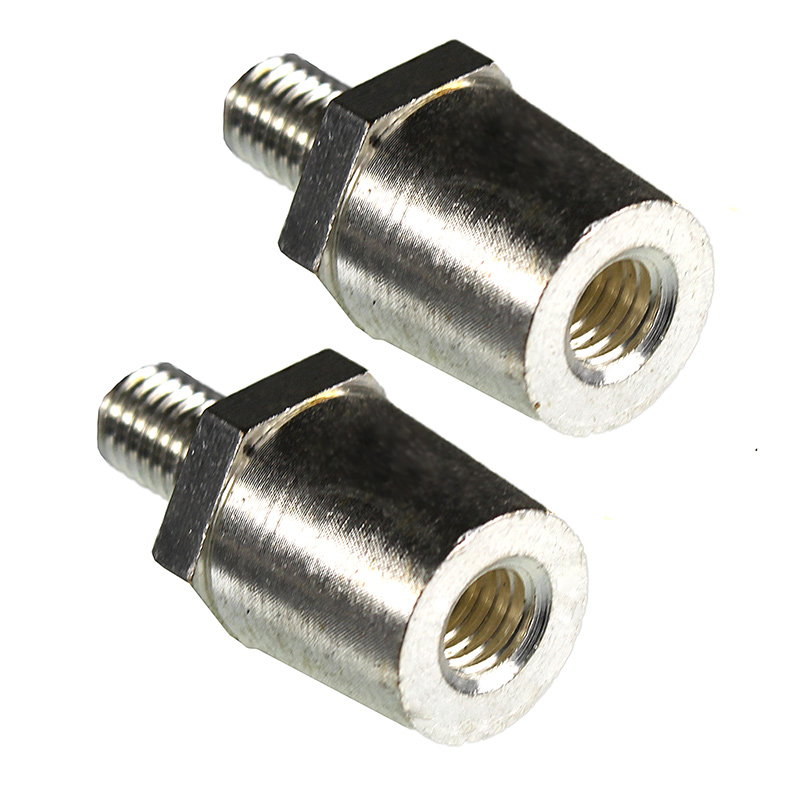 Batteriepoladapter in silber in kompletter Ansicht