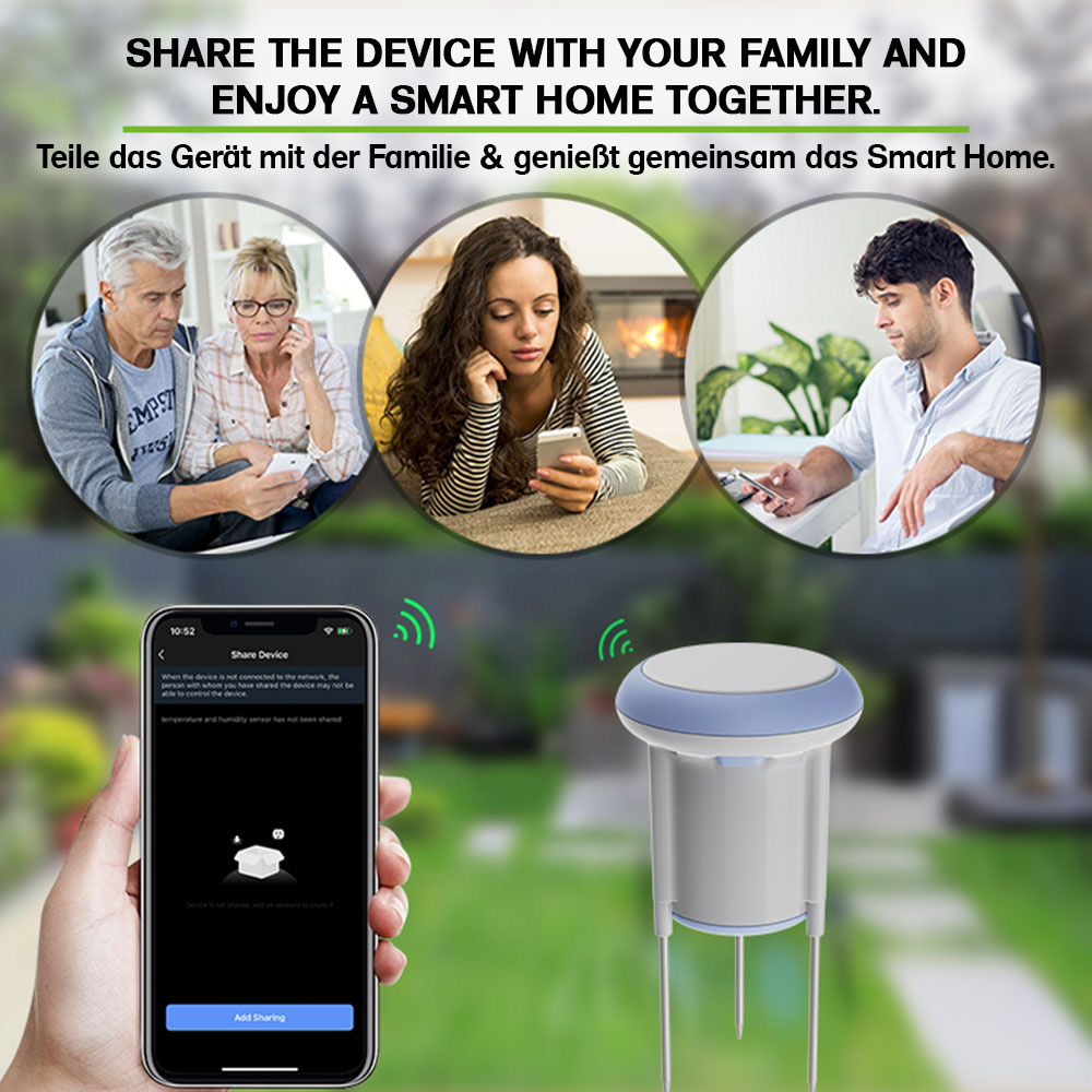 Offgridtec Smart WiFi Soil Moisture Sensor – Tuya Smart Life, App & Voice Control
